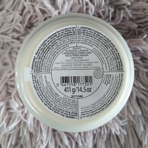 BBW 🥭 Sweet Red Mango 3 Wick Candle - Picture 4 of 5